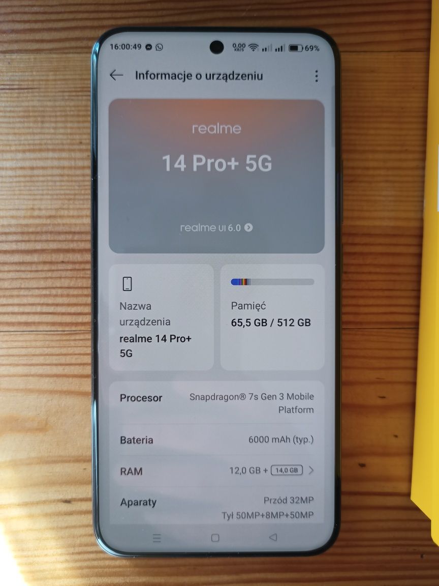 Telefon Realme 14 pro +