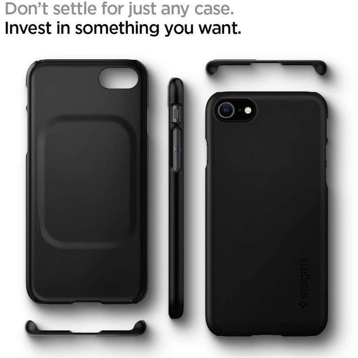 Etui ochronne Spigen Thin Fit do iPhone 7/8/SE 2020/2022, kolor czarny