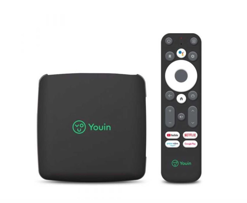 Box Android TV Youin You-Box – 4K, Bluetooth e Google Assistant - Novo