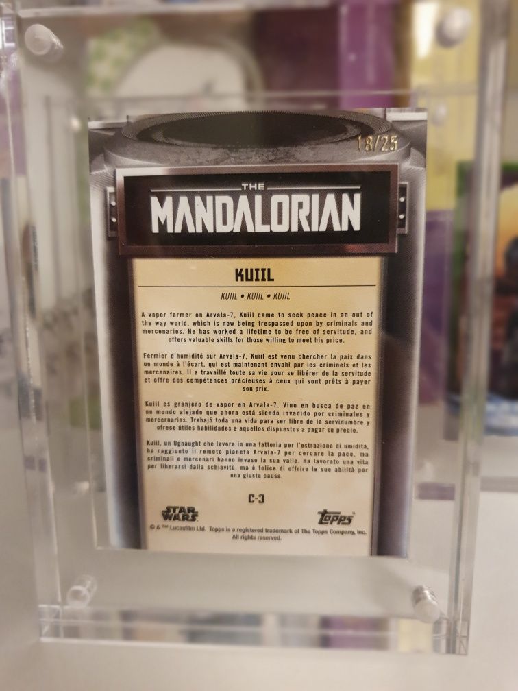 The Mandalorian - Coleção Topps - Carta rara