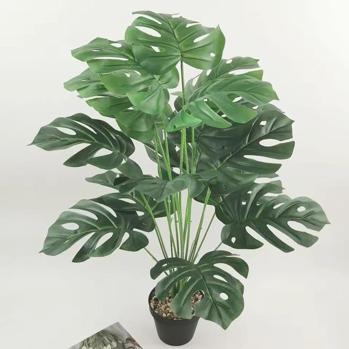 Roślina Sztuczna Doniczkowa Monstera Dekoracja do Domu 60 cm