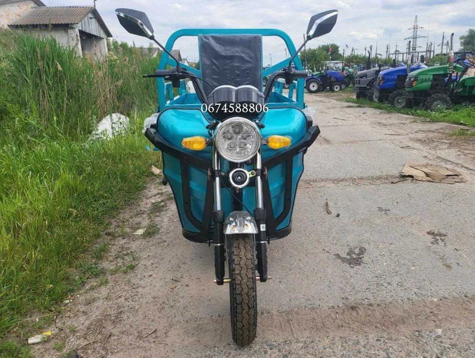 Електро трицикл вантажний Dozer Model-1, 800W Запас ходу 50км до 400кг