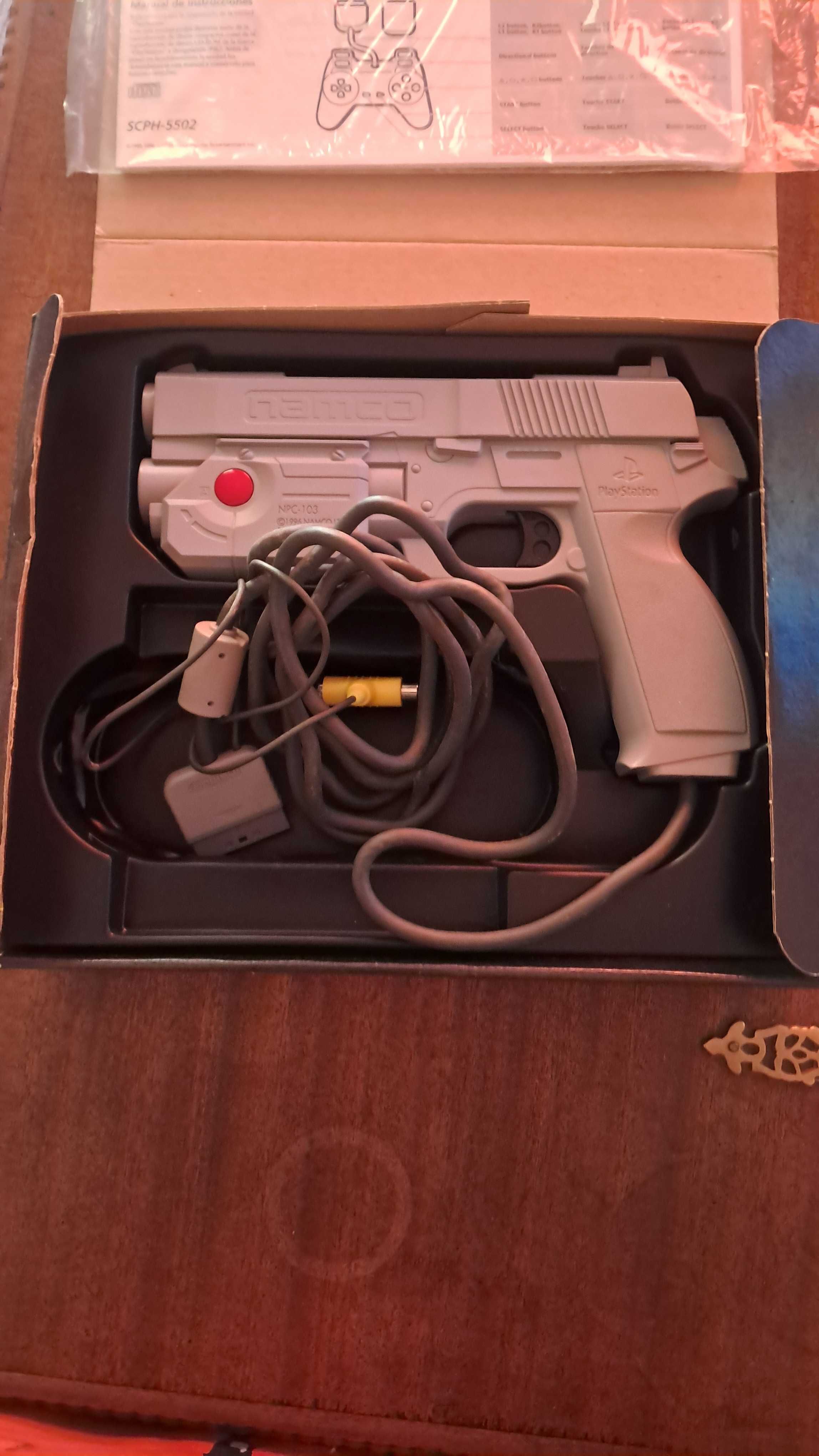 ps1 pistola gcon45 para ps1, com caixa exelente estado