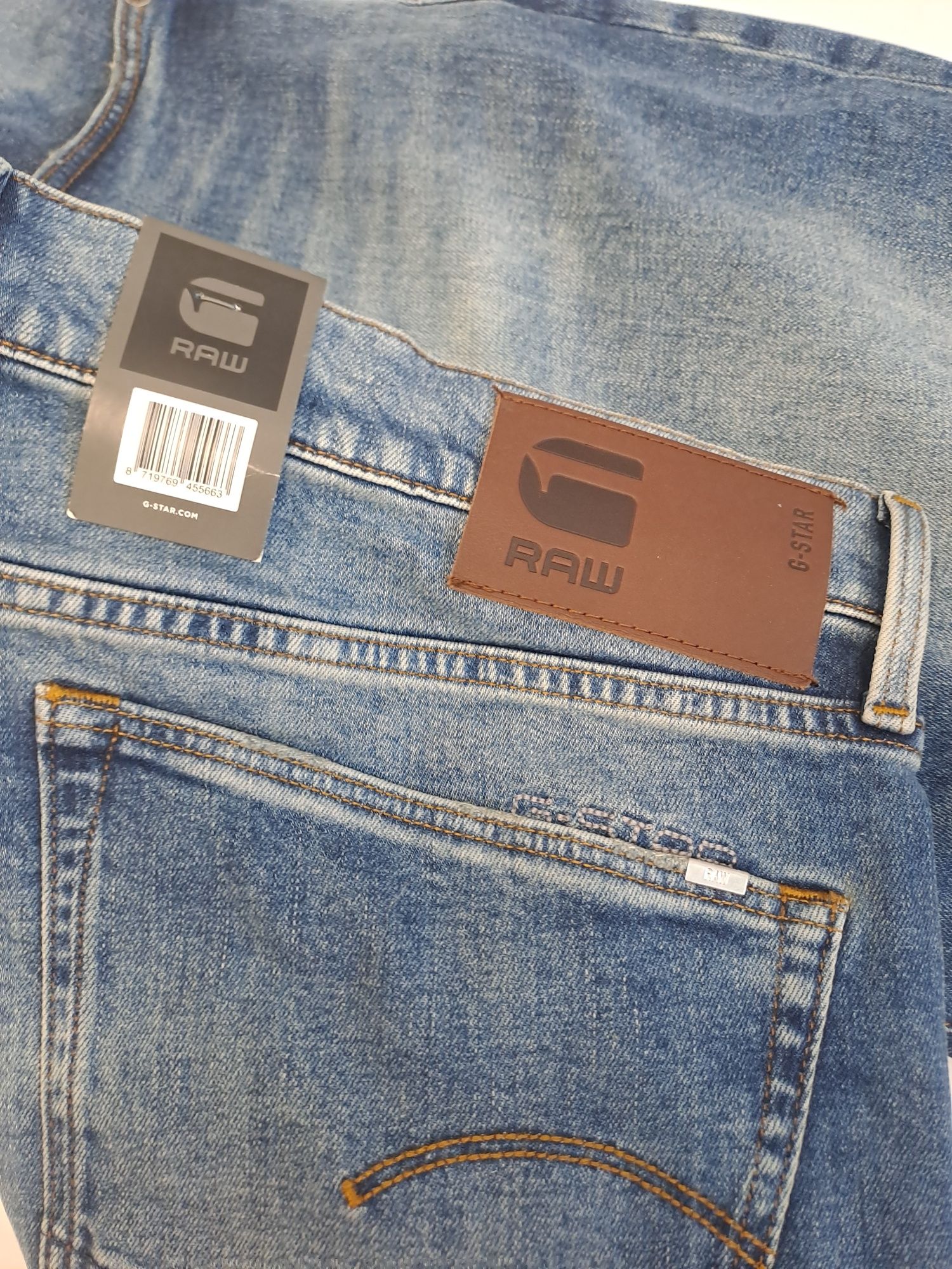 Nowe z metką jeansy G-STAR RAW 3301 uszkodzone