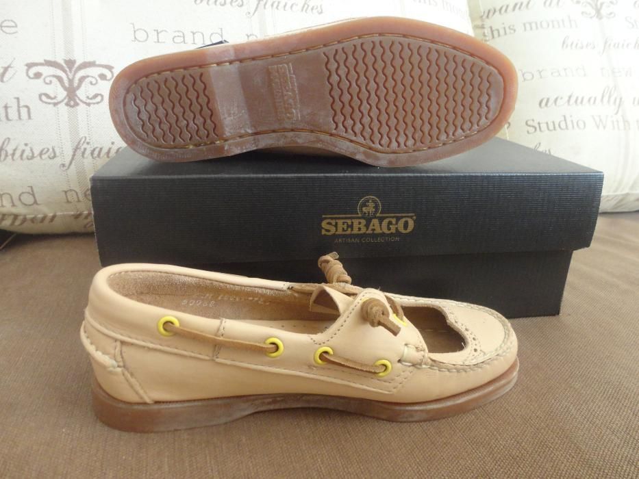 Кожаные мокасины Sebago 35 р., 36 р. , на узкую ножку