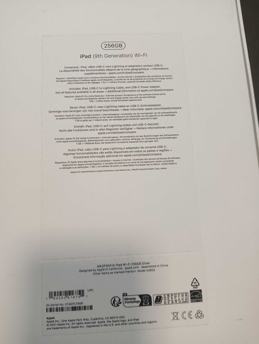 Tablet Apple iPad 10,2" 4 MB / 1 GB srebrny