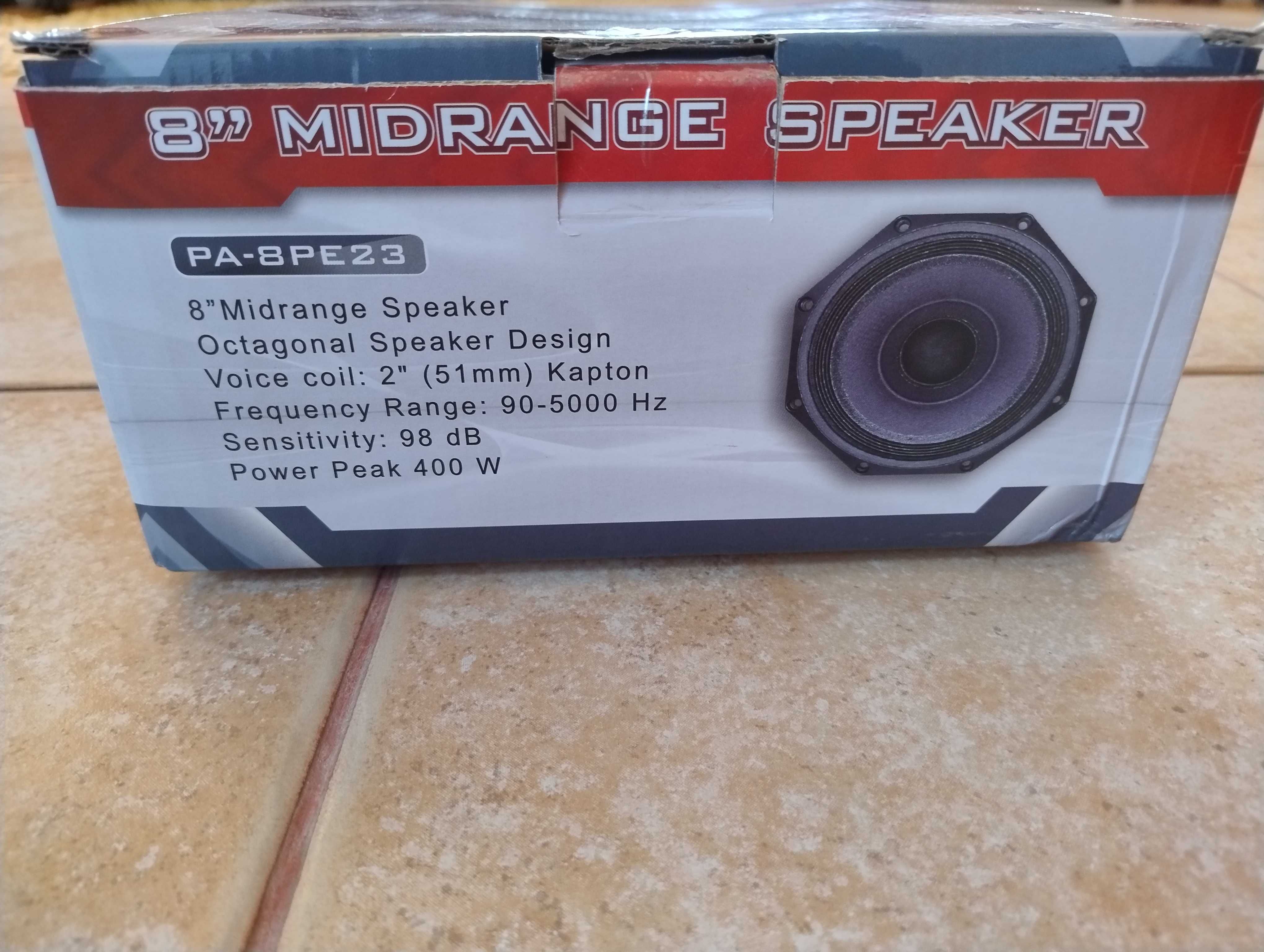 Głośniki średniotonowe 8' etradowe, midrange, nowe , jak b&C