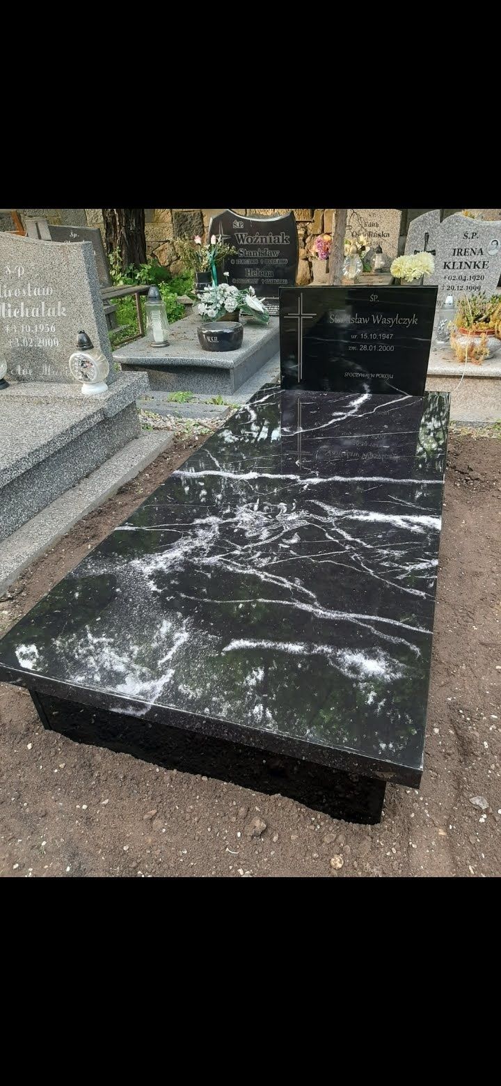 Nagrobek kompozytowy pojedynczy 3100 zł z montażem cały kraj.