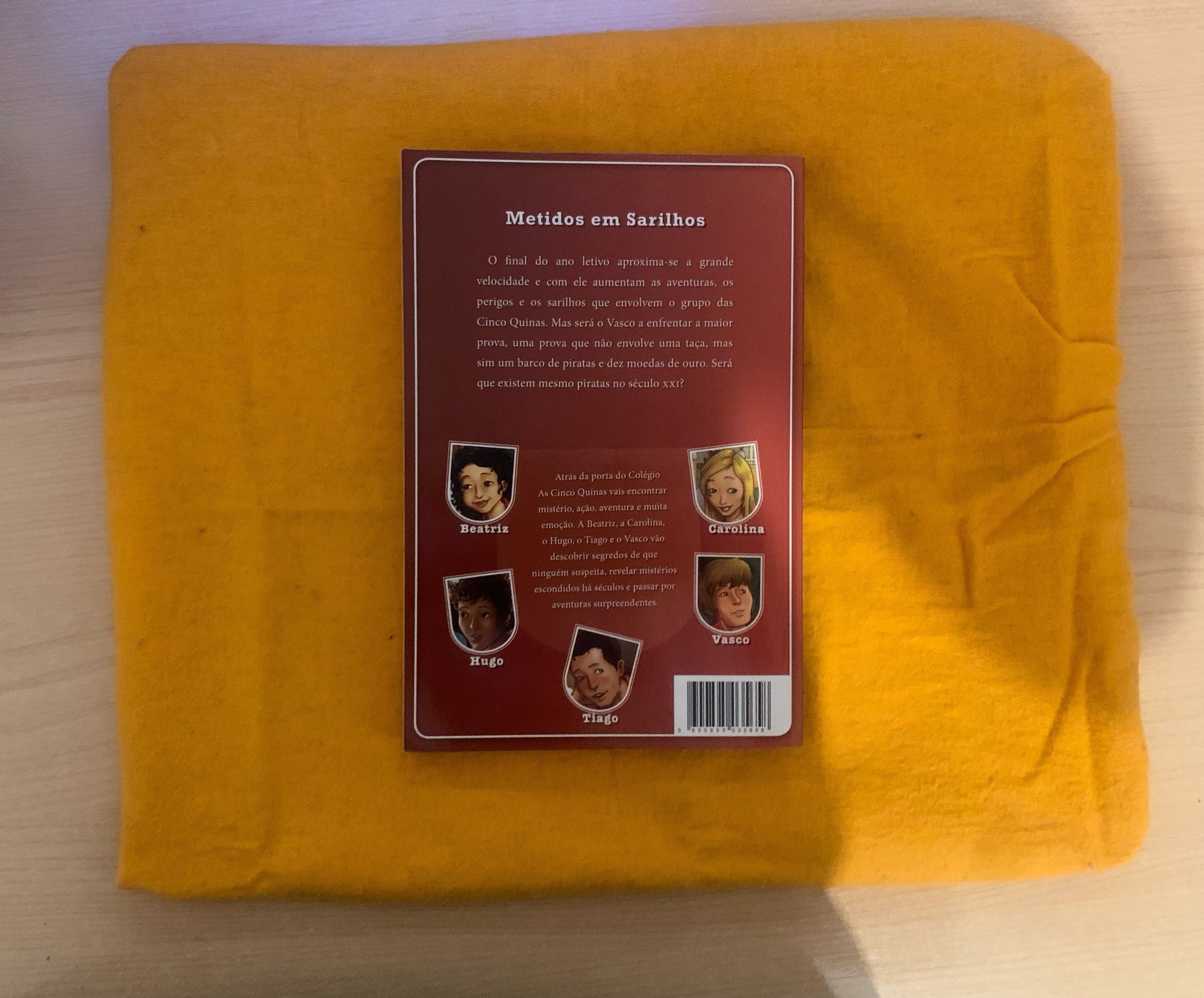 Livro " As cinco quinas - Metidos em sarilhos"