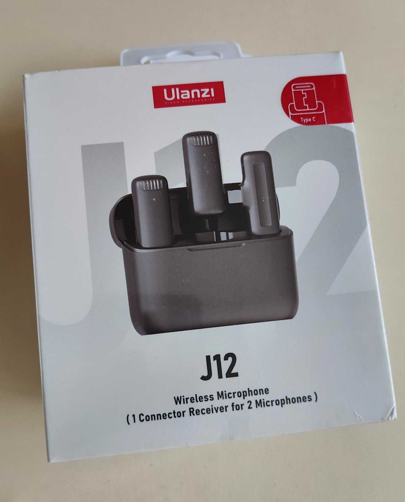 Ulanzi J12 type C безпровідний петличний мікрофон телефону андроїд