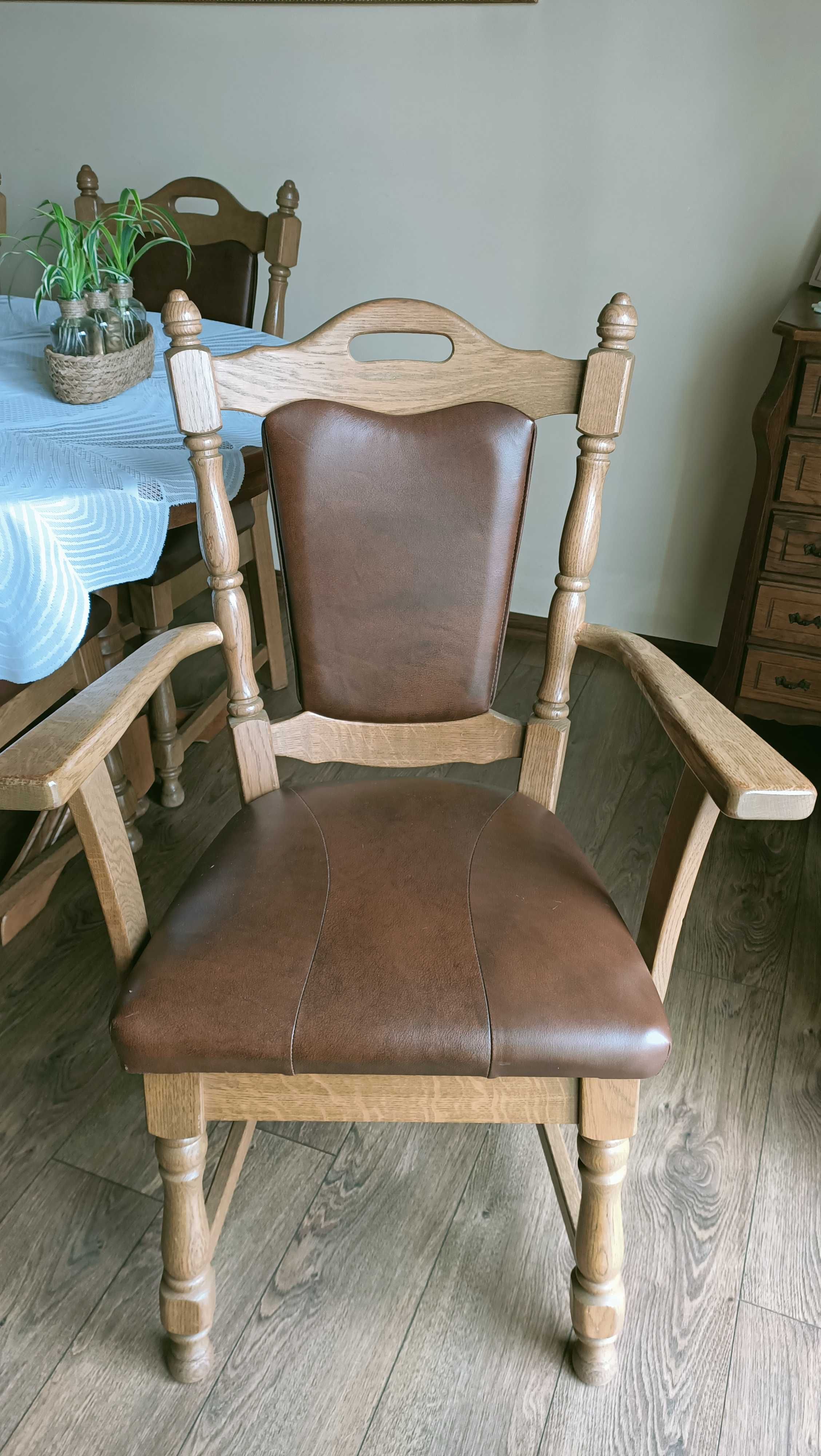 Krzesła stołowe - solidne DREWNIANE