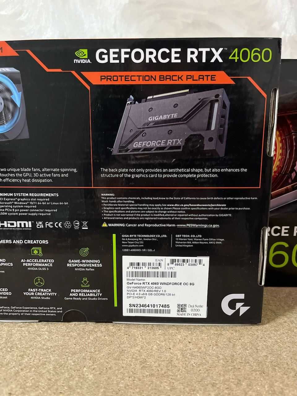 Відеокарта GIGABYTE GeForce RTX 4060 WINDFORCE OC 8G В наявності!