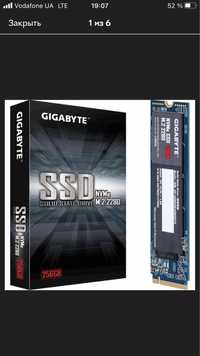 SSD GIGABITE M.2256gbновый