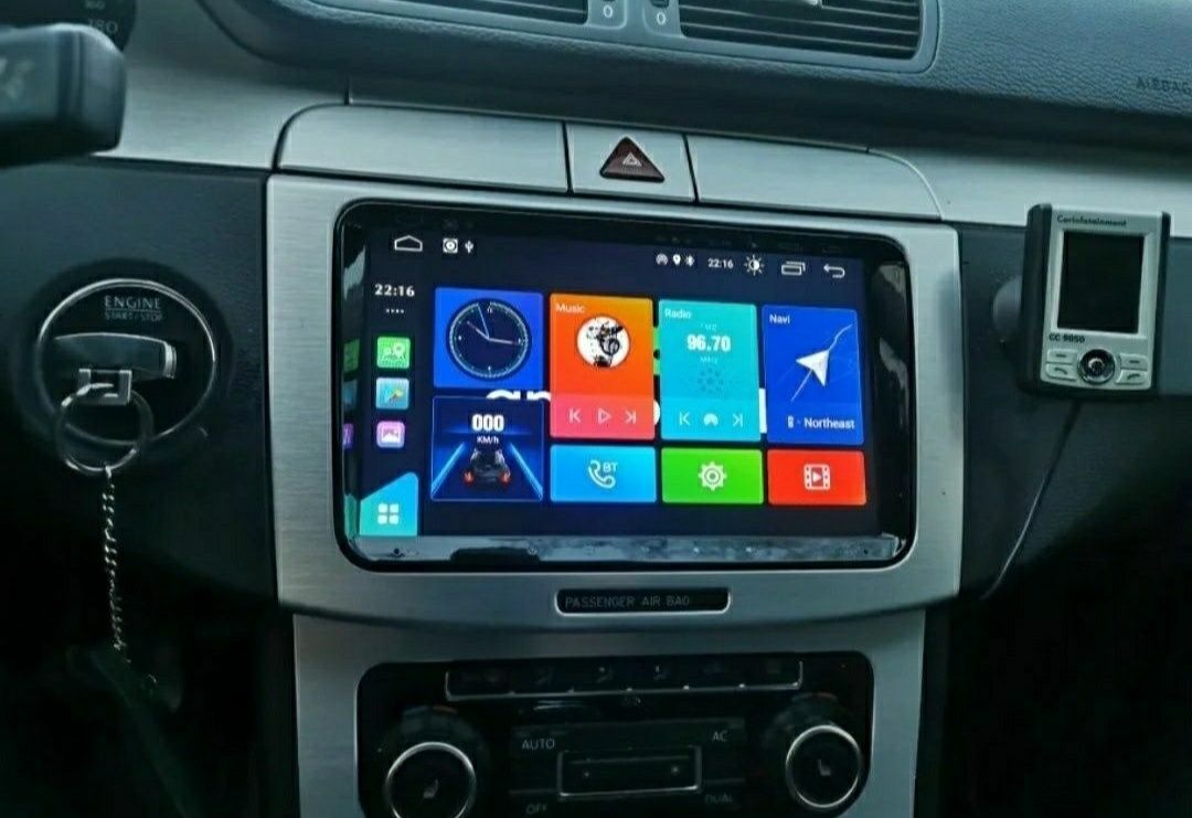 Radio 2 DIN Android + carplay VW / Golf / Passat / Polo / Seat / Skoda