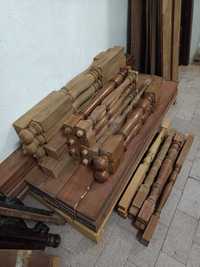 30 Pilares de madeiras para escadas / Balaústre – com 30 anos