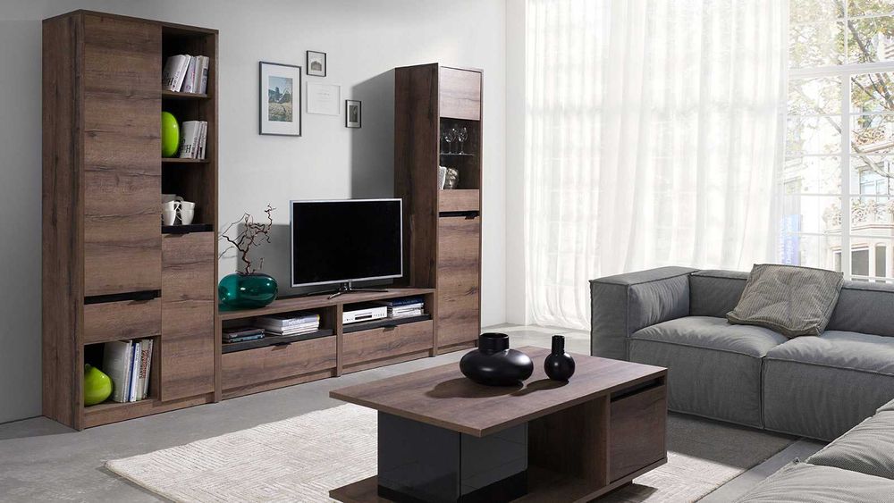 Regał 200x80x40 (dąb monastery) Nowy