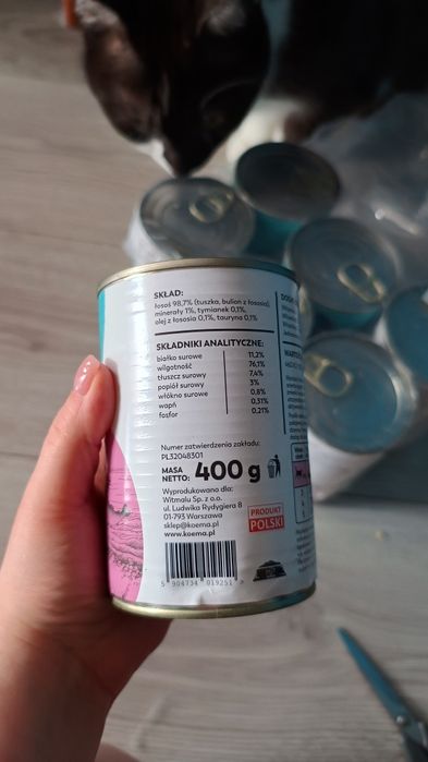 Mokra karma dla kota KOEMA wołowina z jagnięciną 6x 400g