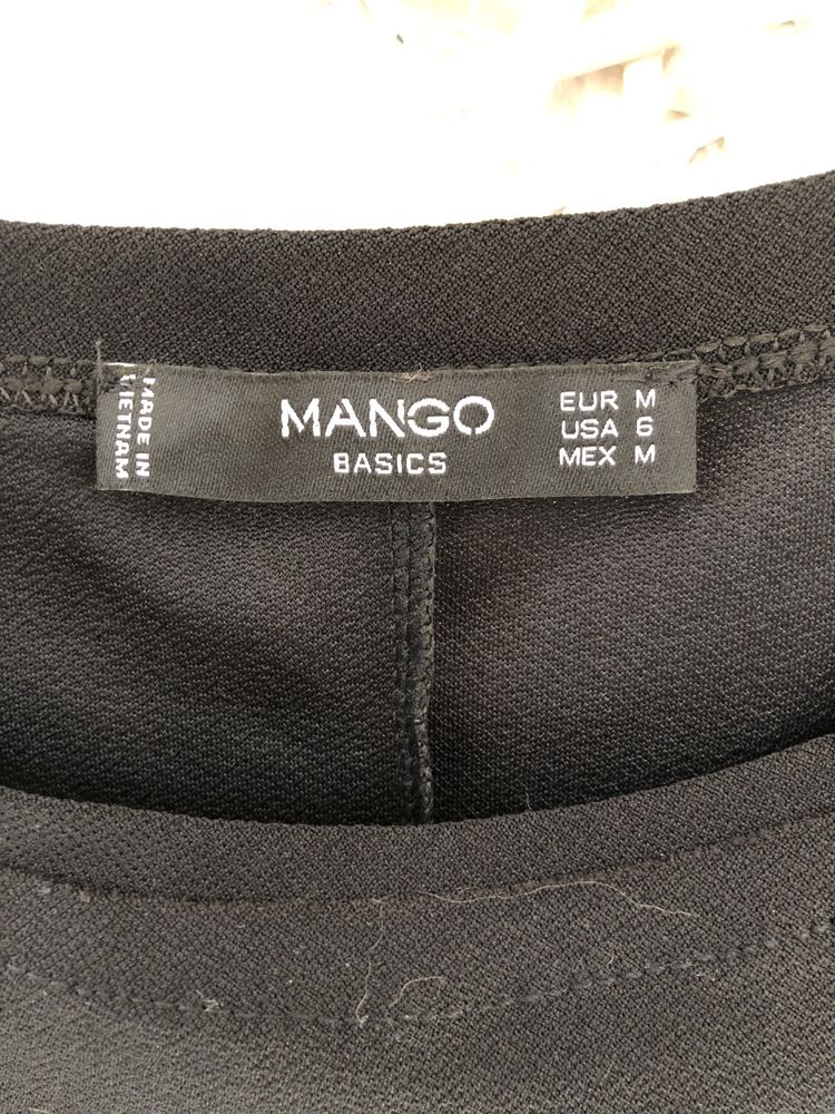 Czarna sukienka mini Mango M