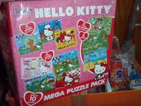 Puzzle HELLO KITTY - 10 układanek 45, 48 i 100 elem.