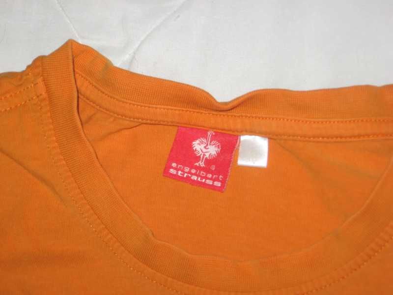 T-shirt koszulka robocza Engelbert Strauss S mała pomarańczowa