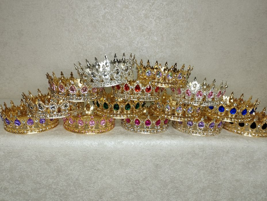 Корона на торт , глітери-блискітки, топери