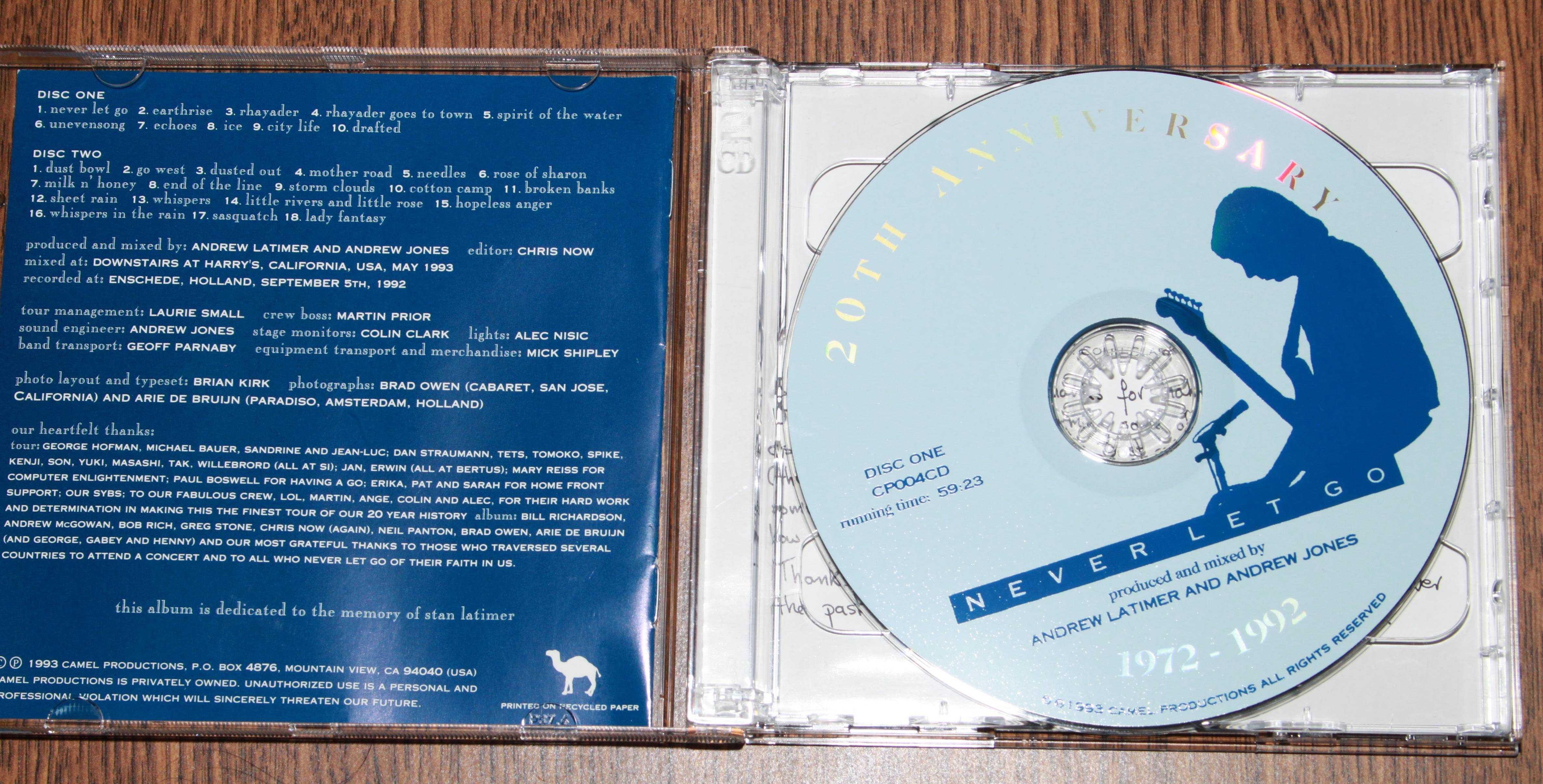 Camel – Never Let Go ( 2 CD)