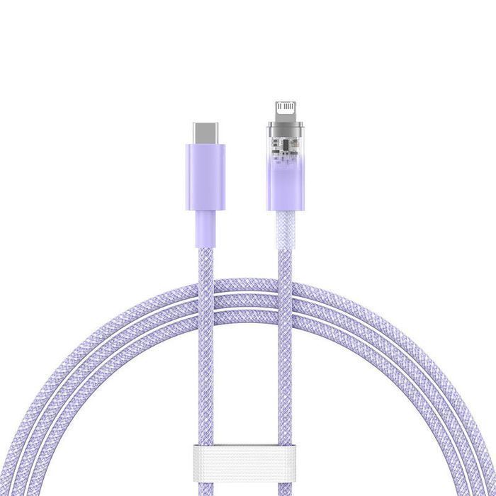Kabel Baseus 20W Szybkie Ładowanie Lightning DO iPhone 1m Fioletowy