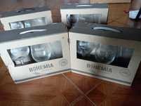 4 conj.de 3 copos BOHEMIA