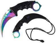 Nóż Taktyczny Karambit Pazur CS:GO Rainbow Fade + Pokorowiec na Ostrze