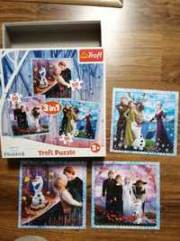 Puzzle Trefl Kraina Lodu Frozen 3w1 20, 36 i 50