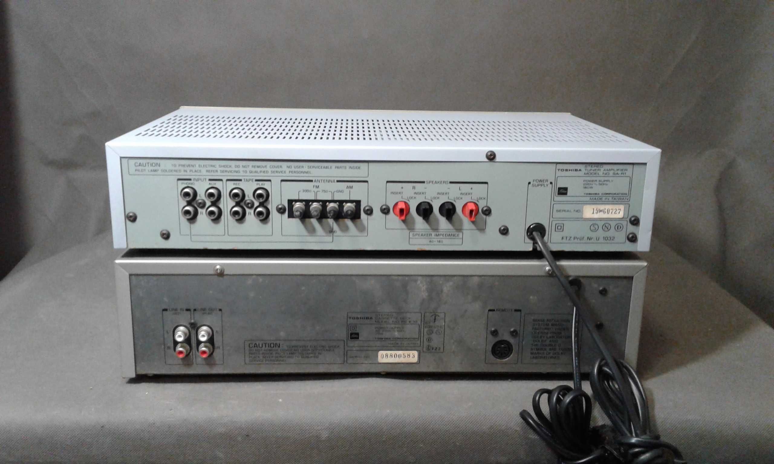TOSHIBA ,AUREX amplituner,deck stereo vintage