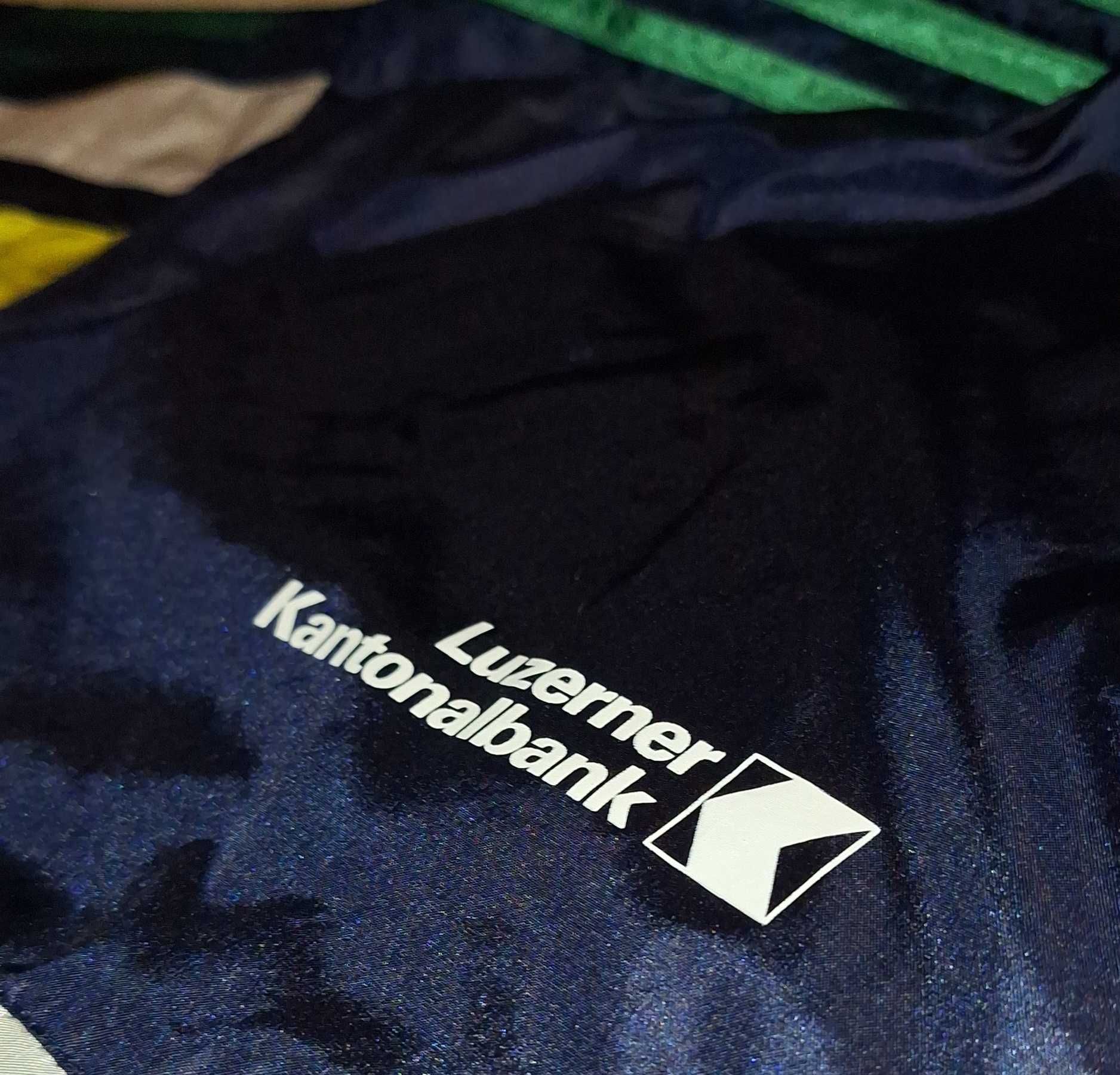 Adidas x Luzerner Kantonalbank dres retro z końcówki lat 90. Stan nowy