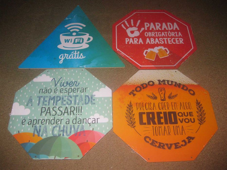 4 Quadros/Placas/Vários Modelos/Novas!