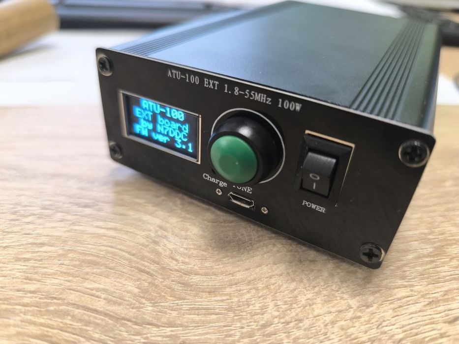 ATU 100 mini Автоматичний Радіо Антений тюнер для 1.8-55 МГц LCD SW КВ