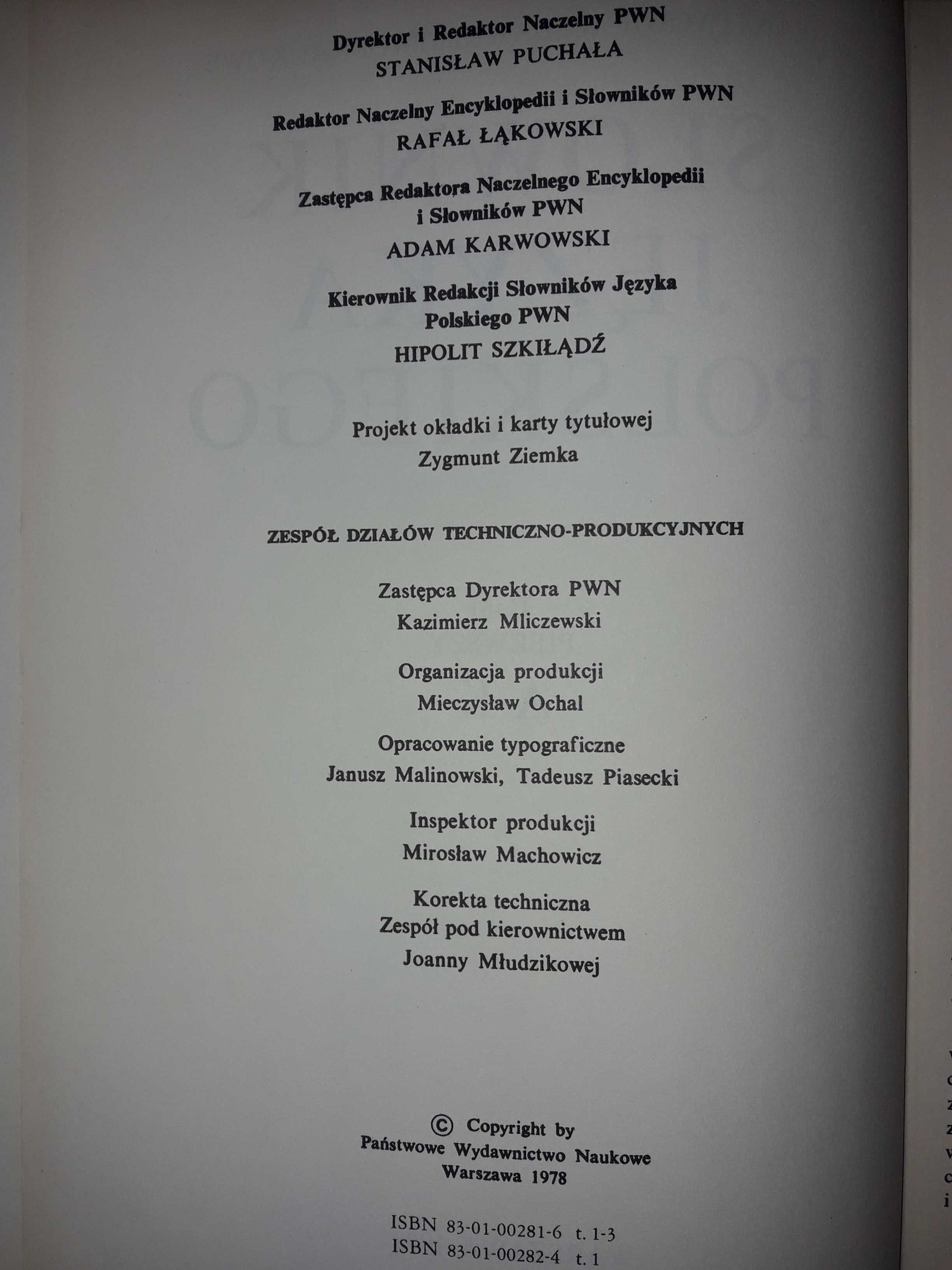 Słownik Języka Polskiego PWN tom 1-3 A-Ż (komplet) - M. Szymczak
