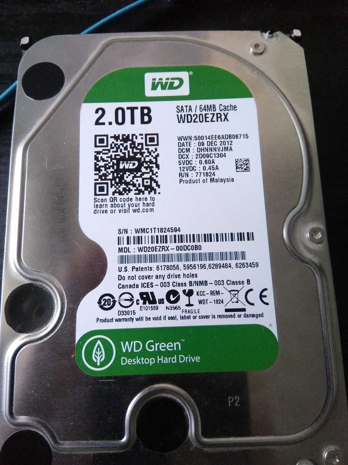 Жесткий диск WD 2TB SATA3 3.5" HDD