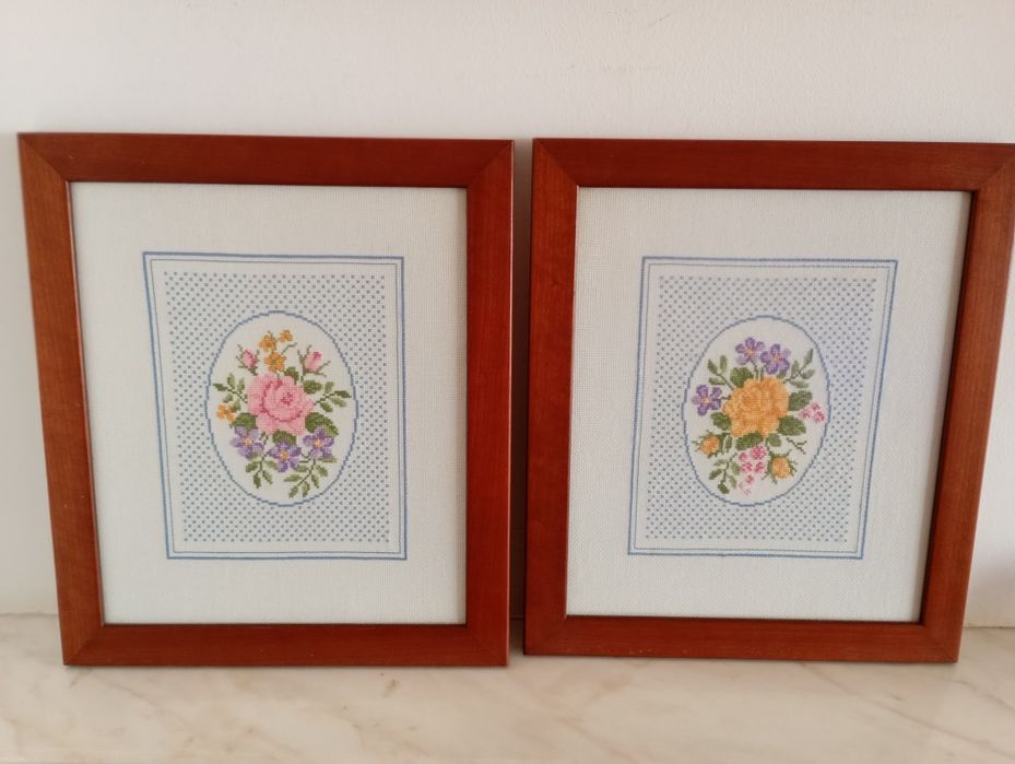 Quadros em ponto cruz