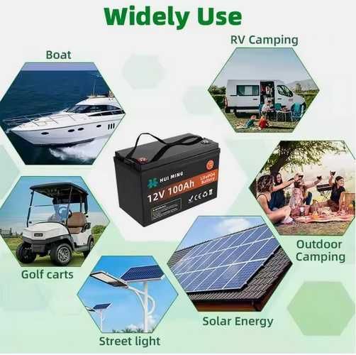 Акумулятор LiFePO4 12V/100AH, 100A (1280W*h)