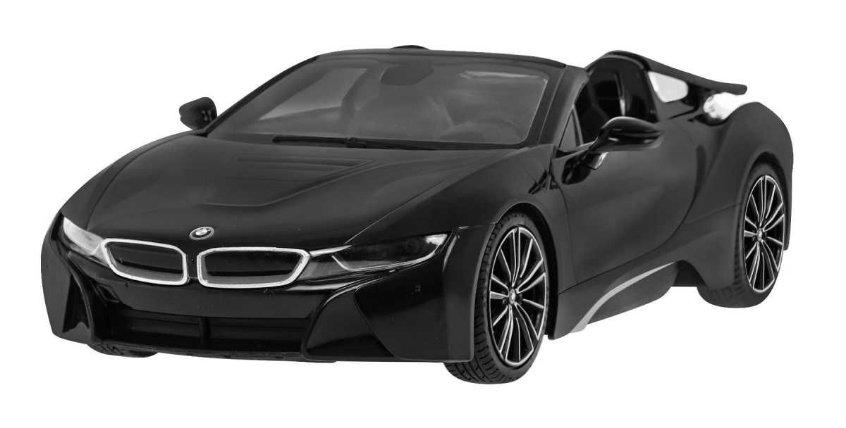 BMW i8 Roadster czarny RASTAR model 1:12 Zdalnie sterowane auto pilot