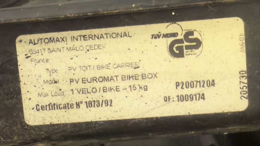 Suporte traseiro de bicicleta  Automaxi (Smart)