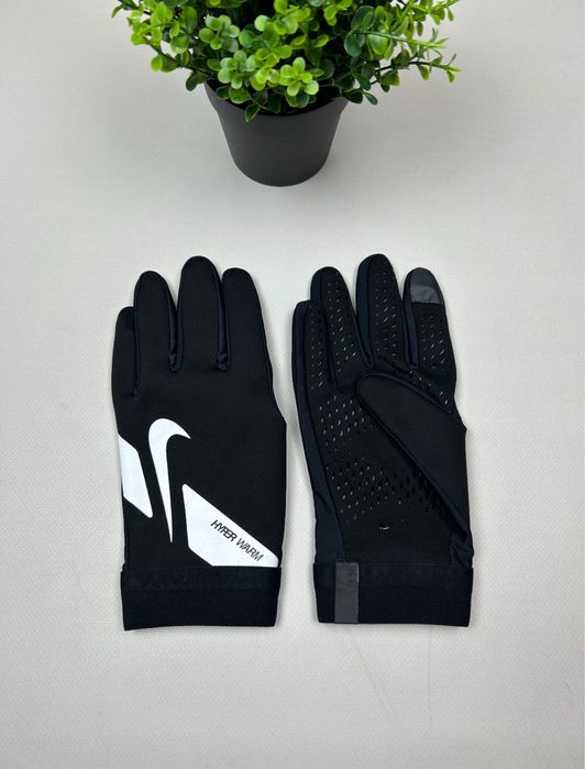 Перчатки Рукавиці Nike Hyperwarm чорні | Рефлективнв рукавиці Найк