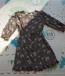 Letnia czarna sukienka w kwiaty new look 100% wiskoza