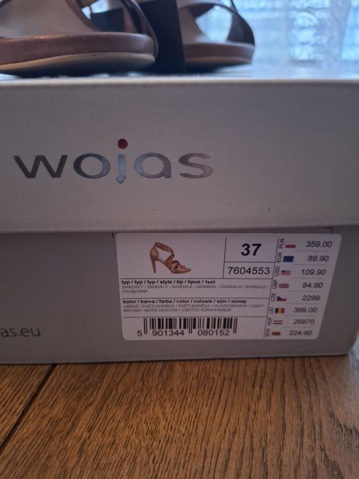Sandały damskie nowe z metką firmy Wojas. .