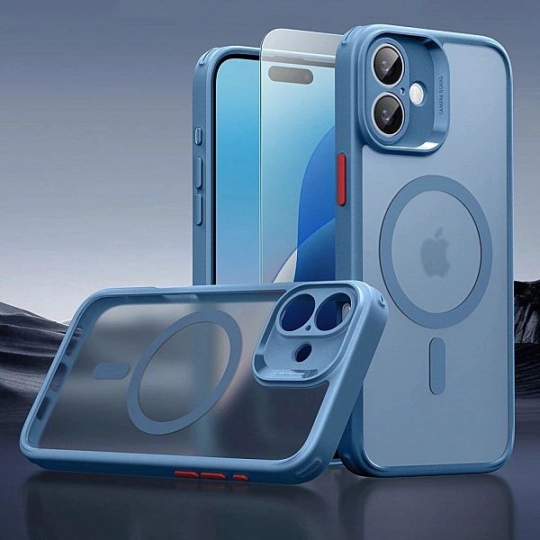 Etui ESR Classic Pro Set Halolock MagSafe na iPhone 16 - niebieskie