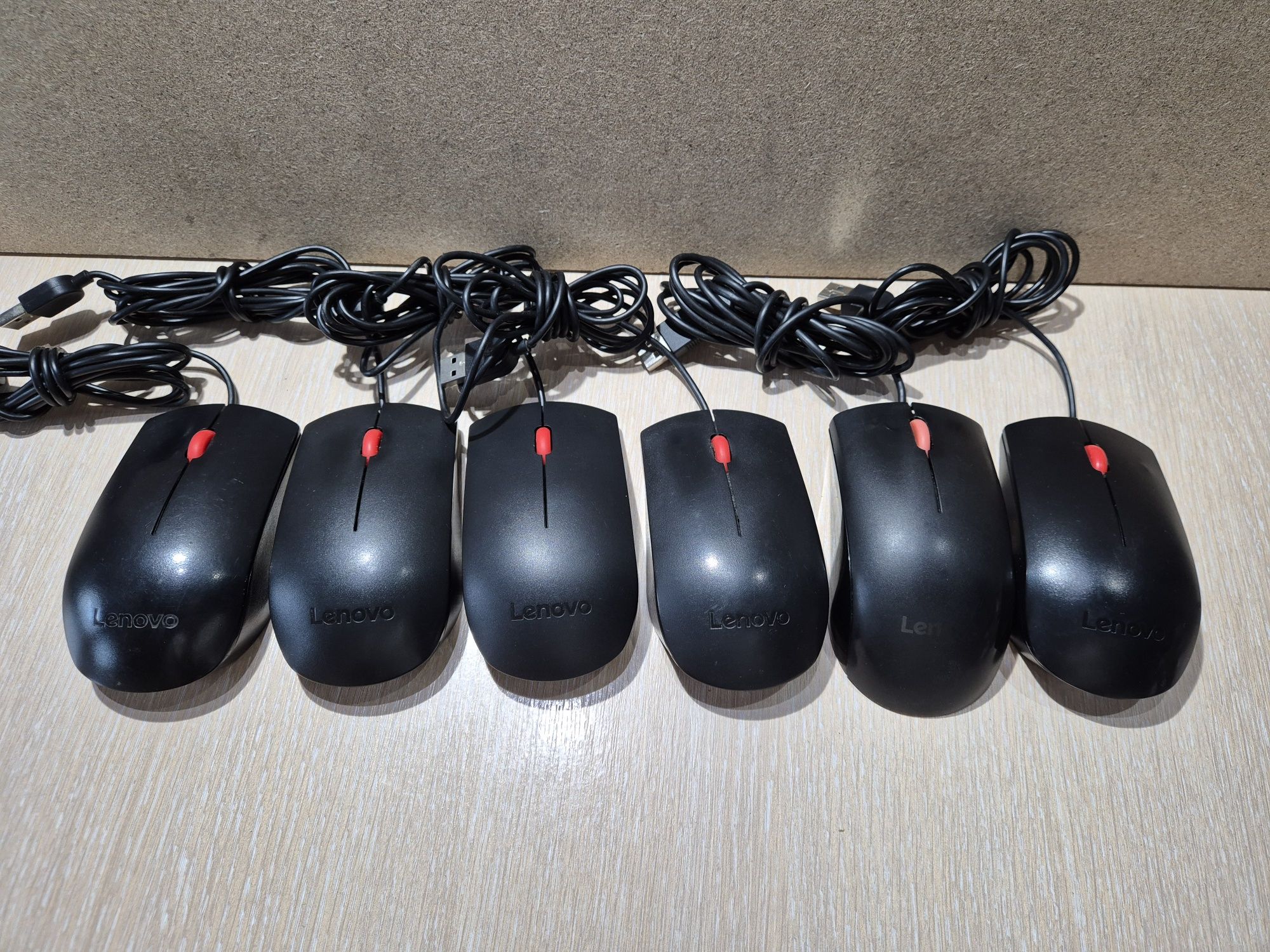 Мишки дротові USB, б/в, РІЗНІ. Logitech, Lenovo,  та інші