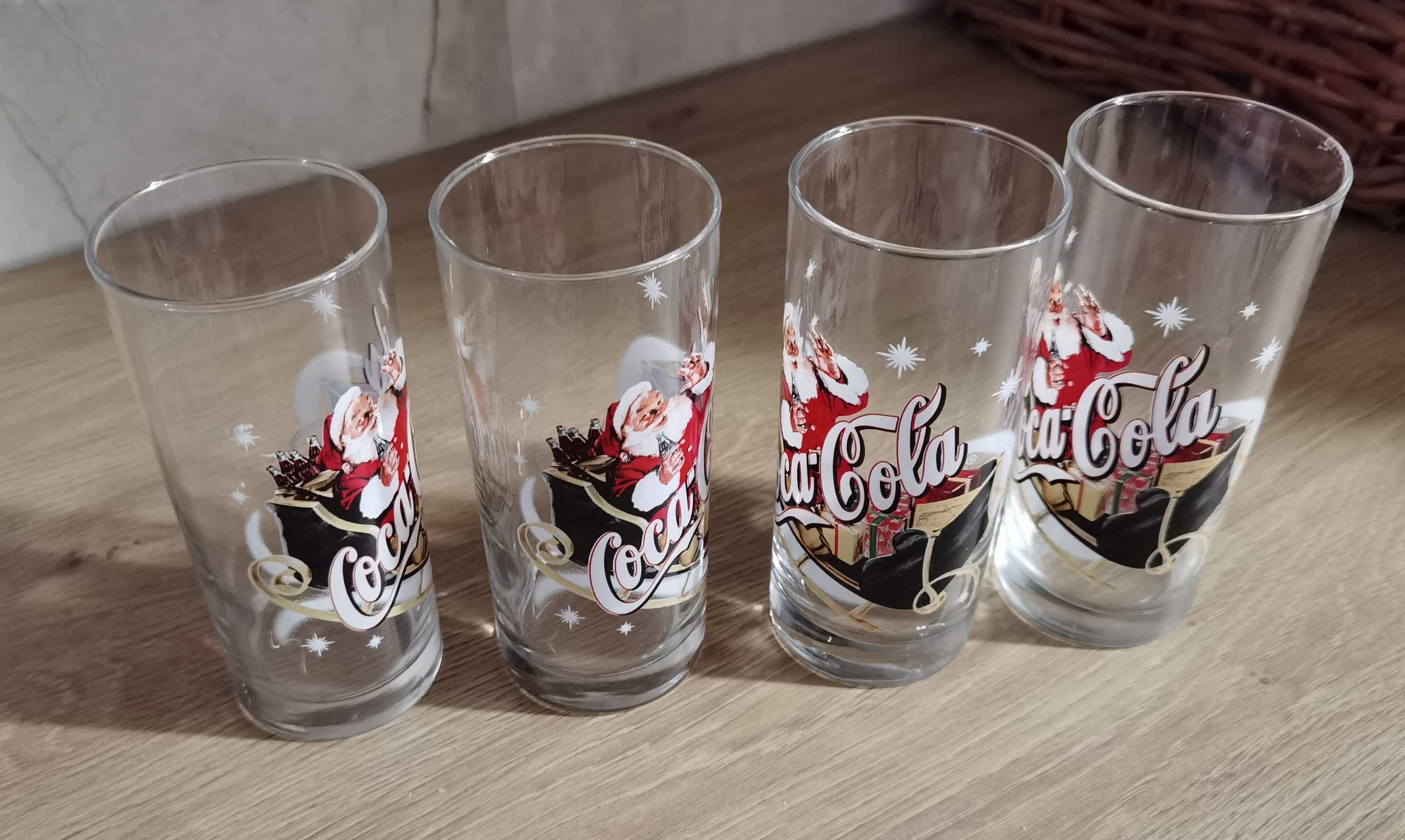 szklanka Coca-Cola świąteczna Mikołaj lata 90 Christmas nieużywana