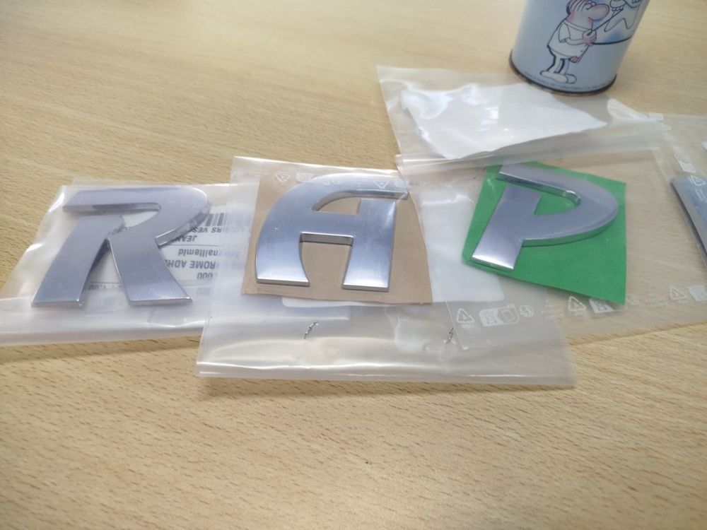 Letras Metálicas Adesivas *Originais* Rapido
