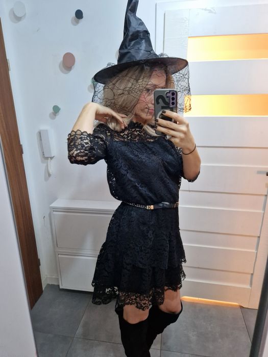 L 40 strój kostium przebranie na Halloween karnawał czarownica