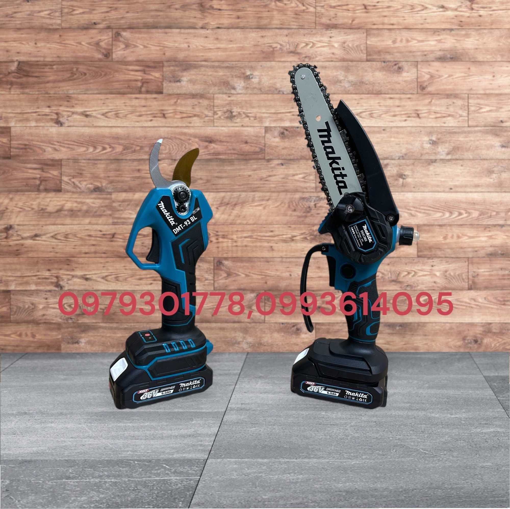 Акумуляторний садовий набір 2/1 Makita Секатор DMT93BL Пилка DUC365BL