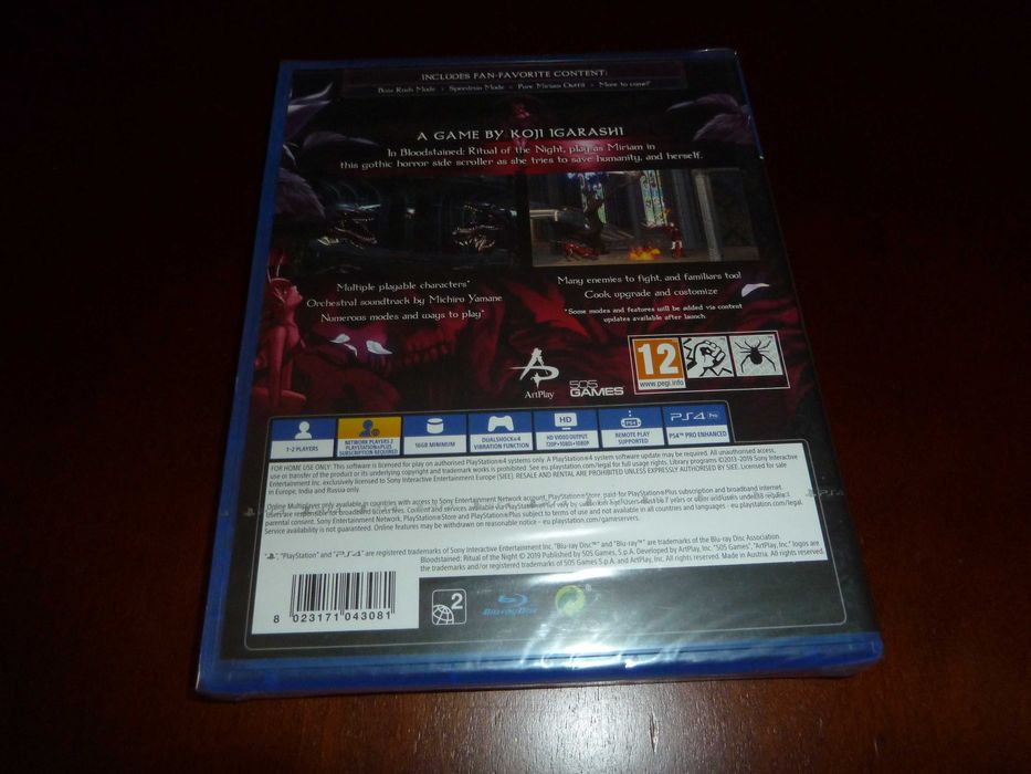 Bloodstained: Ritual of the Night na PS4, nowa, w folii!